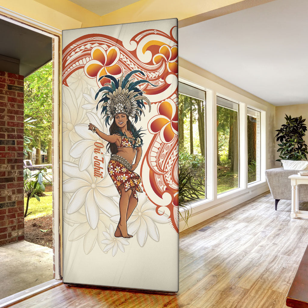 Heiva i Tahiti Door Cover Ori Tahitian Dance Tiare Maori