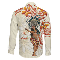 Heiva i Tahiti Family Matching Long Sleeve Bodycon Dress and Hawaiian Shirt Ori Tahitian Dance Tiare Maori LT14 - Polynesian Pride
