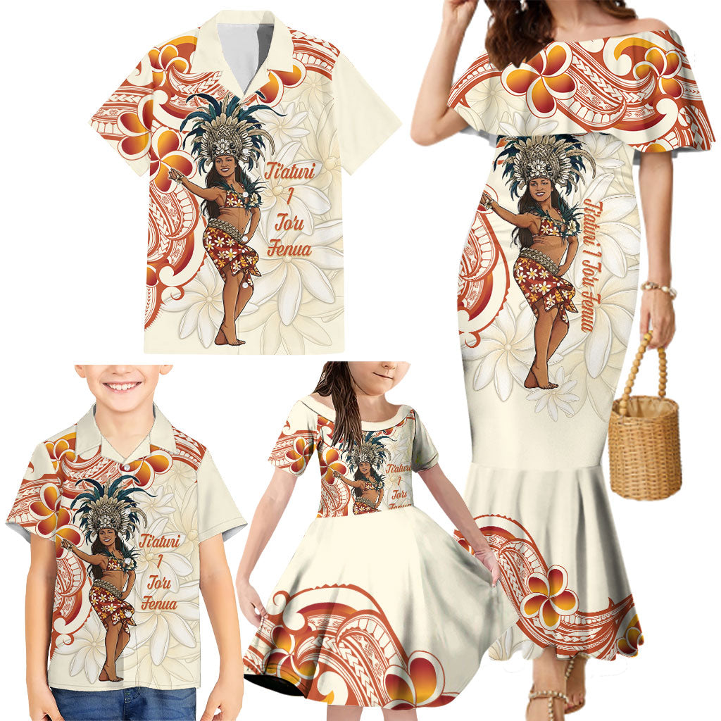 Heiva i Tahiti Family Matching Mermaid Dress and Hawaiian Shirt Ori Tahitian Dance Tiare Maori LT14 - Polynesian Pride