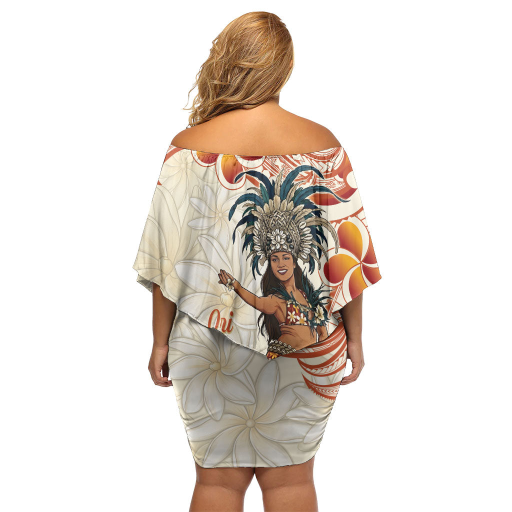 Heiva i Tahiti Family Matching Off Shoulder Short Dress and Hawaiian Shirt Ori Tahitian Dance Tiare Maori LT14 - Polynesian Pride