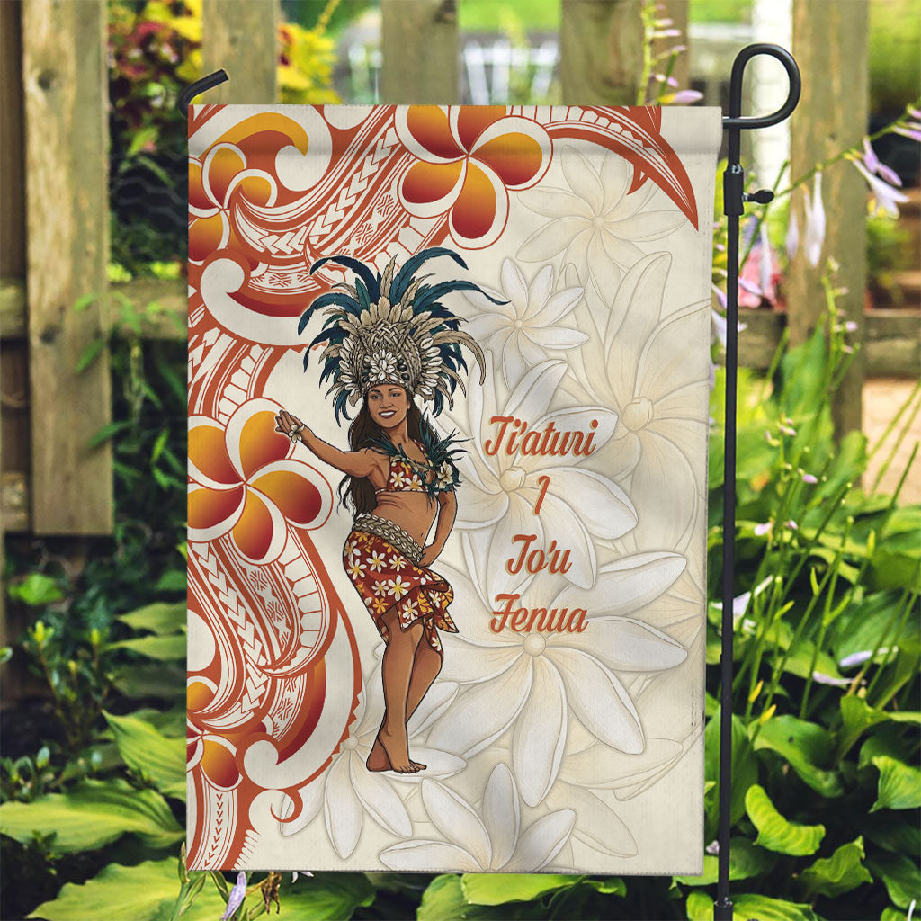 Heiva i Tahiti Garden Flag Ori Tahitian Dance Tiare Maori