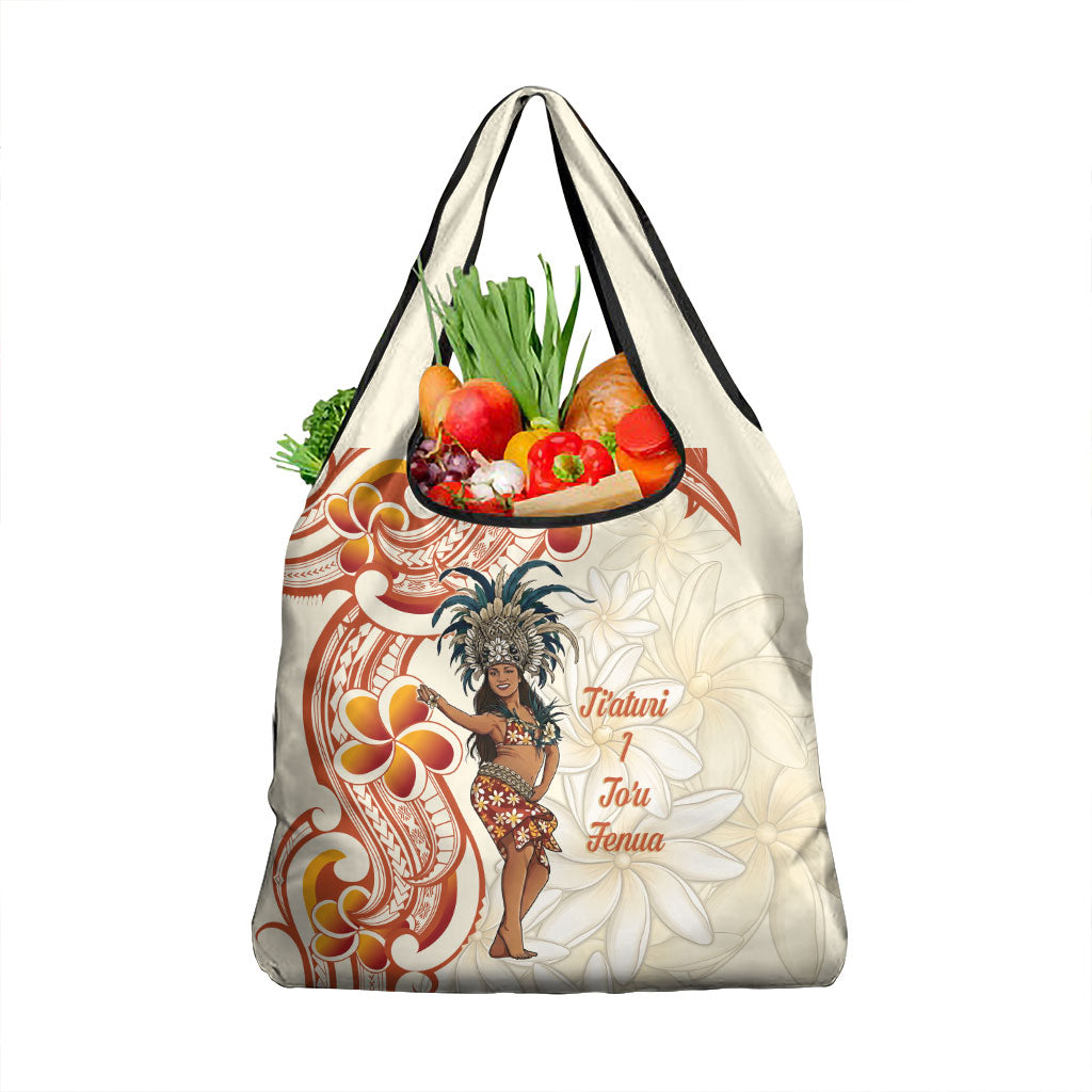 Heiva i Tahiti Grocery Bag Ori Tahitian Dance Tiare Maori