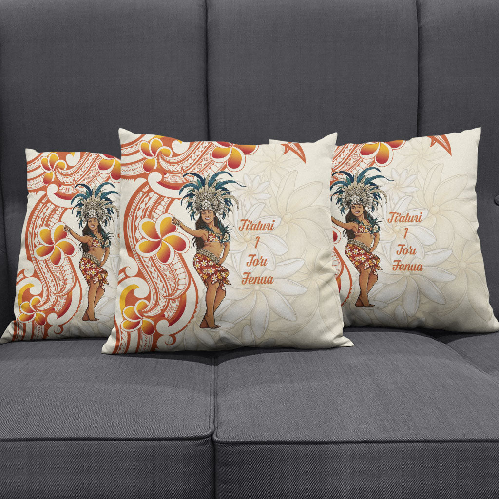 Heiva i Tahiti Pillow Cover Ori Tahitian Dance Tiare Maori