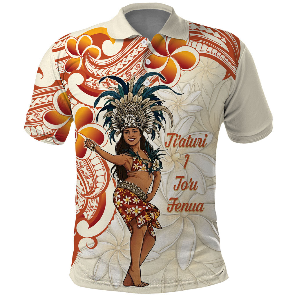 Heiva i Tahiti Polo Shirt Ori Tahitian Dance Tiare Maori