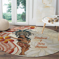 Heiva i Tahiti Round Carpet Ori Tahitian Dance Tiare Maori