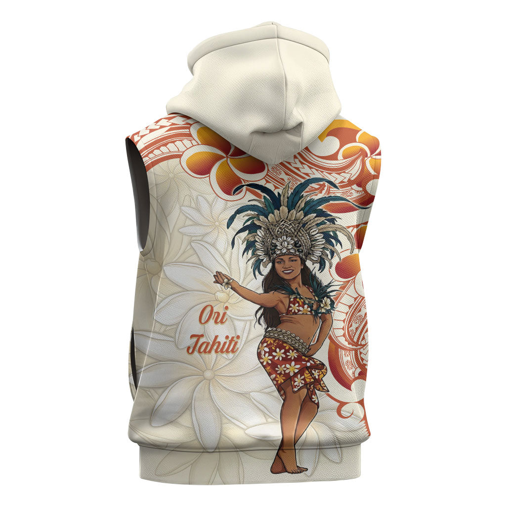 Heiva i Tahiti Sleeveless Zip Hoodie Ori Tahitian Dance Tiare Maori