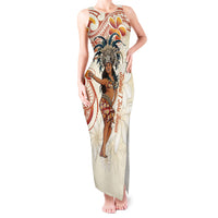 Heiva i Tahiti Tank Maxi Dress Ori Tahitian Dance Tiare Maori