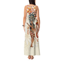 Heiva i Tahiti Tank Maxi Dress Ori Tahitian Dance Tiare Maori
