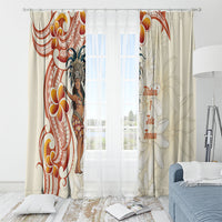 Heiva i Tahiti Window Curtain Ori Tahitian Dance Tiare Maori