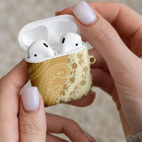Heiva i Tahiti AirPods Case Tahitian Tiare Maori Cowrie Lei Brown
