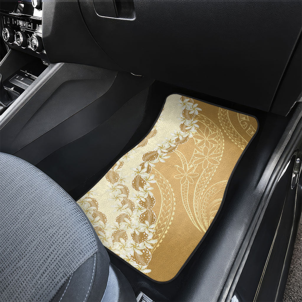 Heiva i Tahiti Car Mats Tahitian Tiare Maori Cowrie Lei Brown