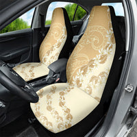 Heiva i Tahiti Car Seat Cover Tahitian Tiare Maori Cowrie Lei Brown