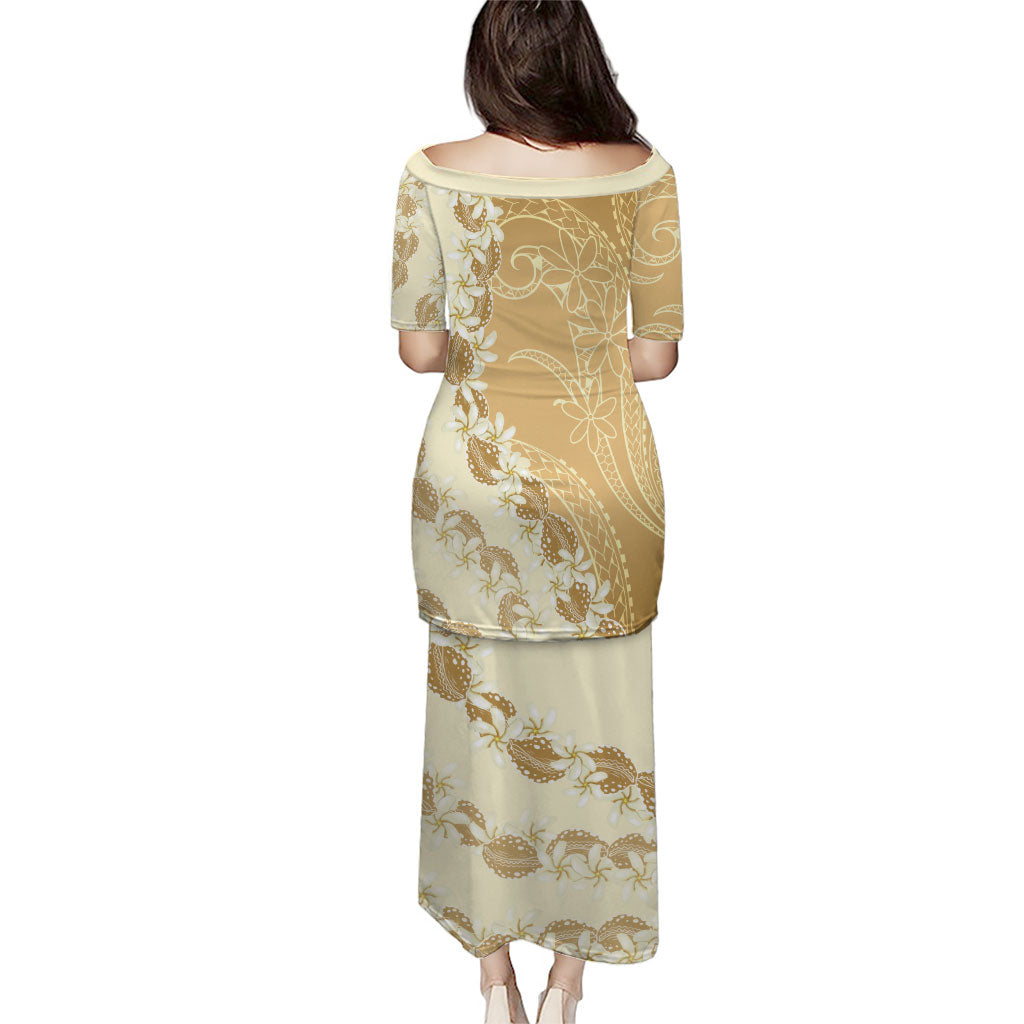 Heiva i Tahiti Family Matching Puletasi and Hawaiian Shirt Tahitian Tiare Maori Cowrie Lei Brown LT14 - Polynesian Pride