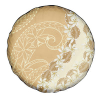 Heiva i Tahiti Spare Tire Cover Tahitian Tiare Maori Cowrie Lei Brown