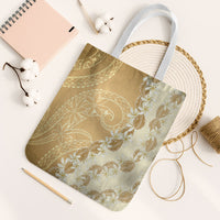 Heiva i Tahiti Tote Bag Tahitian Tiare Maori Cowrie Lei Brown
