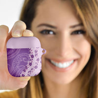Heiva i Tahiti AirPods Case Tahitian Tiare Maori Cowrie Lei Purple