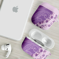 Heiva i Tahiti AirPods Case Tahitian Tiare Maori Cowrie Lei Purple
