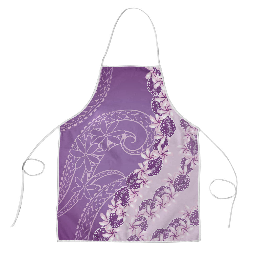 Heiva i Tahiti Apron Tahitian Tiare Maori Cowrie Lei Purple
