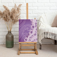 Heiva i Tahiti Canvas Wall Art Tahitian Tiare Maori Cowrie Lei Purple