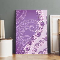 Heiva i Tahiti Canvas Wall Art Tahitian Tiare Maori Cowrie Lei Purple