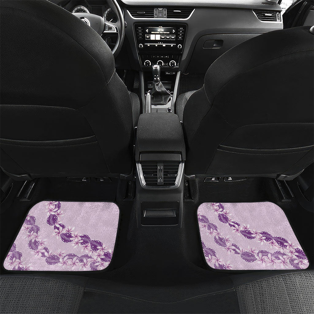 Heiva i Tahiti Car Mats Tahitian Tiare Maori Cowrie Lei Purple