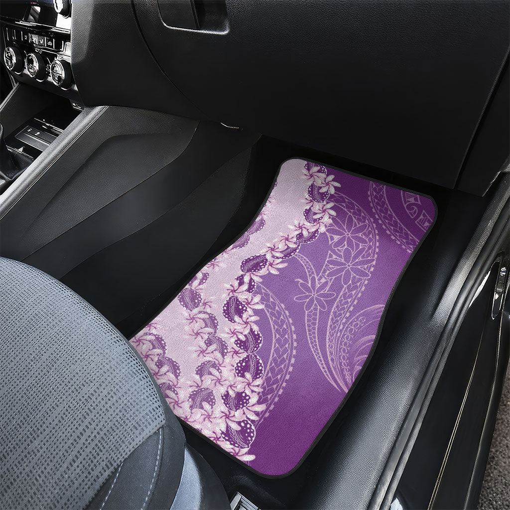 Heiva i Tahiti Car Mats Tahitian Tiare Maori Cowrie Lei Purple
