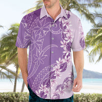 Heiva i Tahiti Hawaiian Shirt Tahitian Tiare Maori Cowrie Lei Purple LT14 - Polynesian Pride
