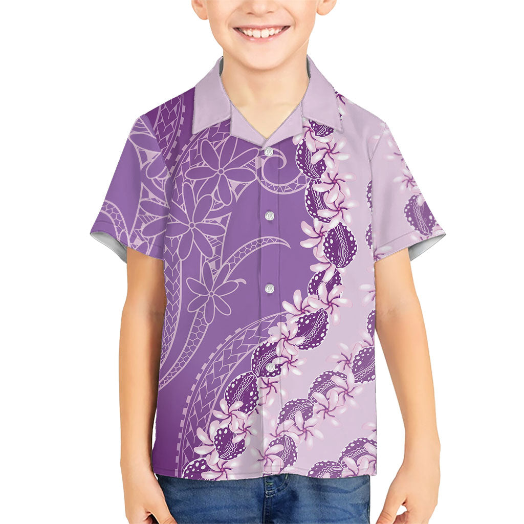 Heiva i Tahiti Hawaiian Shirt Tahitian Tiare Maori Cowrie Lei Purple LT14 - Polynesian Pride