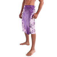 Heiva i Tahiti Lavalava Tahitian Tiare Maori Cowrie Lei Purple