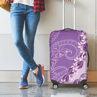 Heiva i Tahiti Luggage Cover Tahitian Tiare Maori Cowrie Lei Purple LT14 - Polynesian Pride