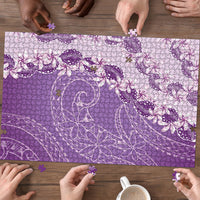 Heiva i Tahiti Puzzle Tahitian Tiare Maori Cowrie Lei Purple