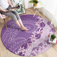 Heiva i Tahiti Round Carpet Tahitian Tiare Maori Cowrie Lei Purple LT14 - Polynesian Pride