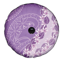 Heiva i Tahiti Spare Tire Cover Tahitian Tiare Maori Cowrie Lei Purple LT14 - Polynesian Pride
