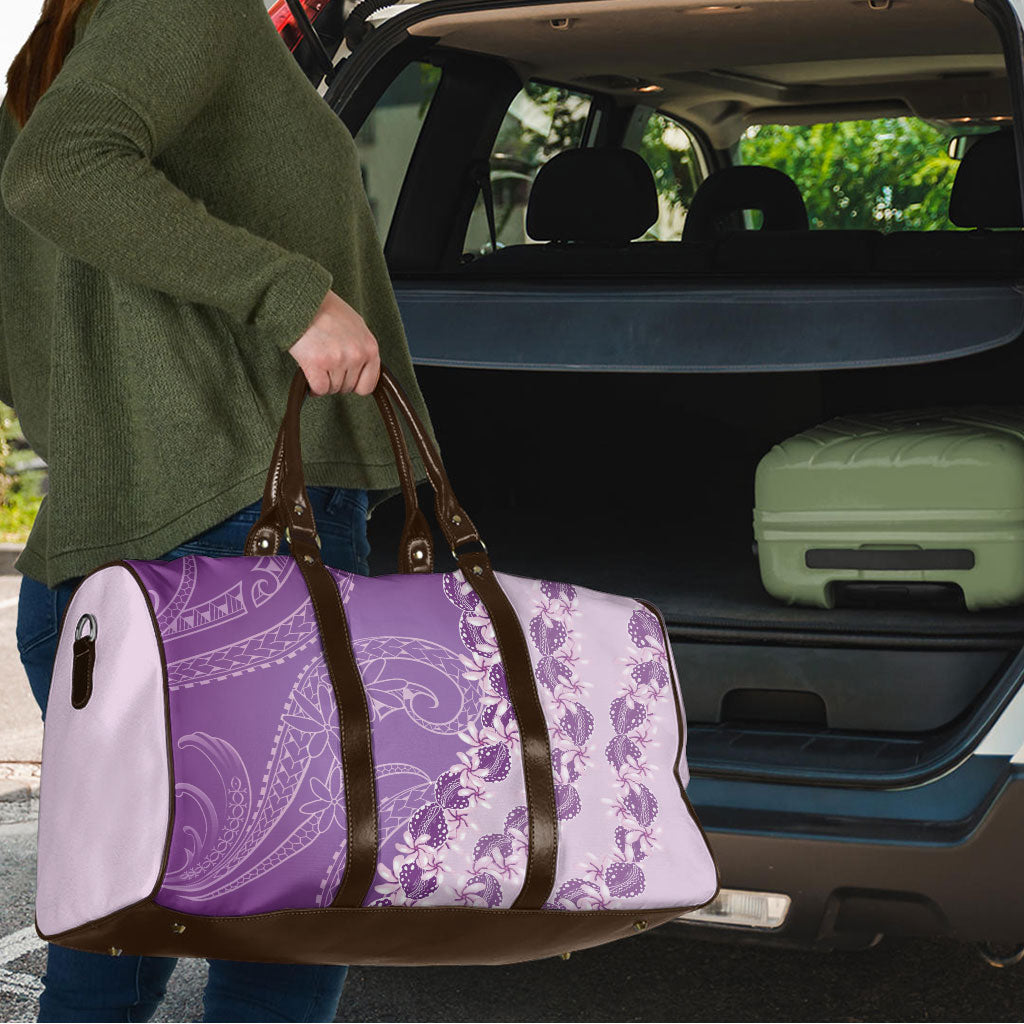 Heiva i Tahiti Travel Bag Tahitian Tiare Maori Cowrie Lei Purple LT14 - Polynesian Pride