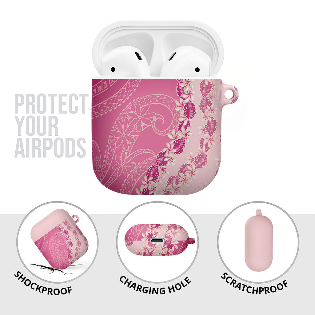 Heiva i Tahiti AirPods Case Tahitian Tiare Maori Cowrie Lei Pink