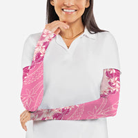 Heiva i Tahiti Arm Sleeves Tahitian Tiare Maori Cowrie Lei Pink