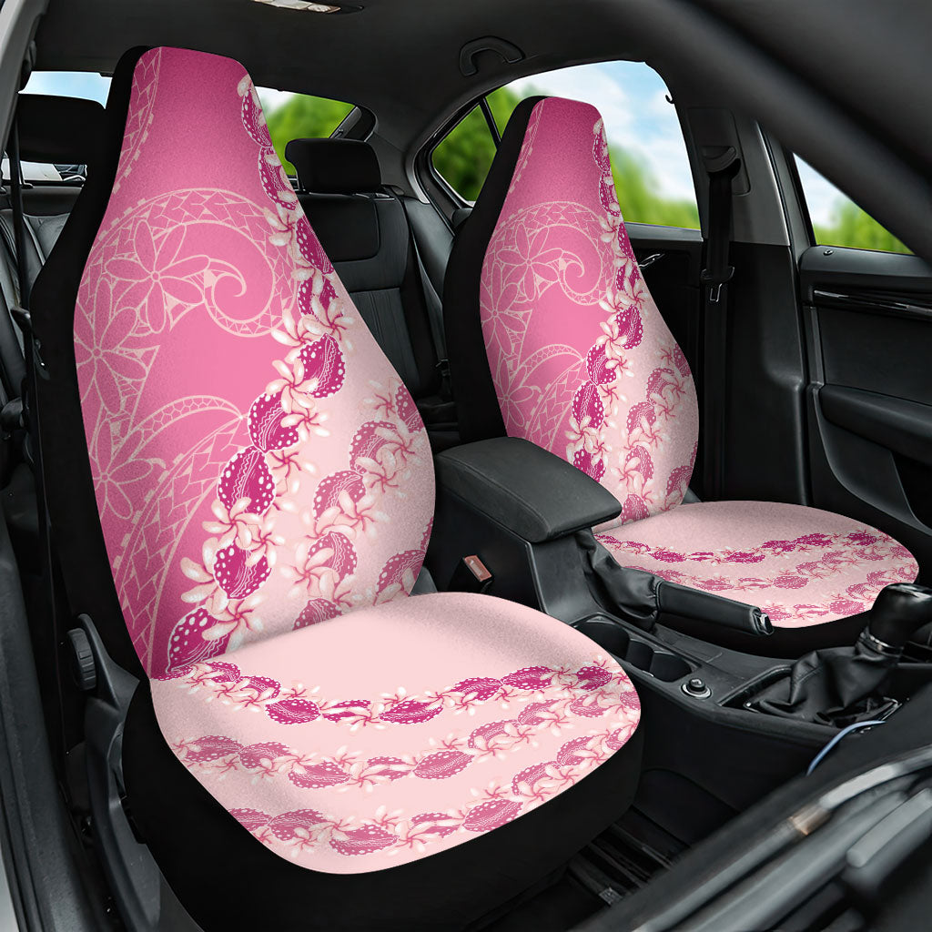 Heiva i Tahiti Car Seat Cover Tahitian Tiare Maori Cowrie Lei Pink LT14 One Size Pink - Polynesian Pride