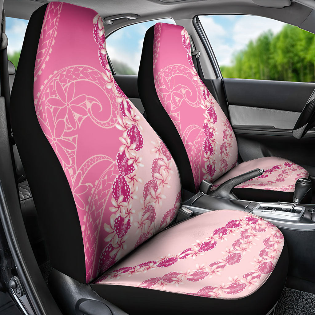 Heiva i Tahiti Car Seat Cover Tahitian Tiare Maori Cowrie Lei Pink LT14 - Polynesian Pride