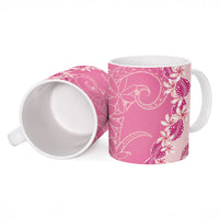 Heiva i Tahiti Ceramic Mug Tahitian Tiare Maori Cowrie Lei Pink