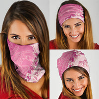 Heiva i Tahiti Neck Gaiter Tahitian Tiare Maori Cowrie Lei Pink