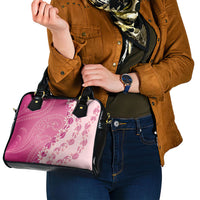 Heiva i Tahiti Shoulder Handbag Tahitian Tiare Maori Cowrie Lei Pink