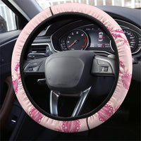 Heiva i Tahiti Steering Wheel Cover Tahitian Tiare Maori Cowrie Lei Pink