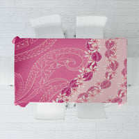 Heiva i Tahiti Tablecloth Tahitian Tiare Maori Cowrie Lei Pink