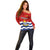 Polynesian Pride Kiribati Independence Day Off Shoulder Sweater Happy 44th Anniversary Flag Style LT14 - Polynesian Pride