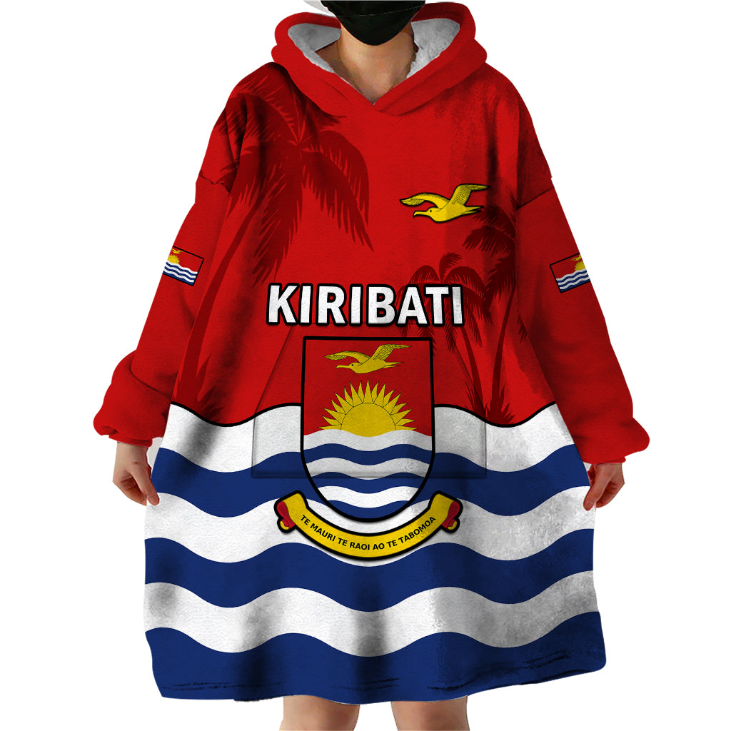 Polynesian Pride Kiribati Independence Day Wearable Blanket Hoodie Happy 44th Anniversary Flag Style LT14 - Polynesian Pride