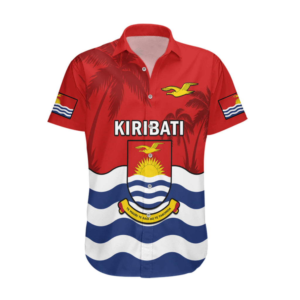 Personalised Kiribati Independence Day Hawaiian Shirt Happy 44th Anniversary Flag Style LT14 Red - Polynesian Pride