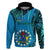 13 March Penrhyn Island Gospel Day Hoodie Cook Islands Tribal Pattern LT14 Pullover Hoodie Blue - Polynesian Pride