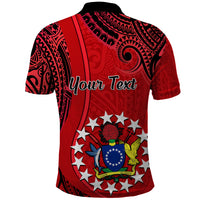 Custom 20 July Atiu Island Gospel Day Polo Shirt Cook Islands Tribal Pattern LT14 - Polynesian Pride