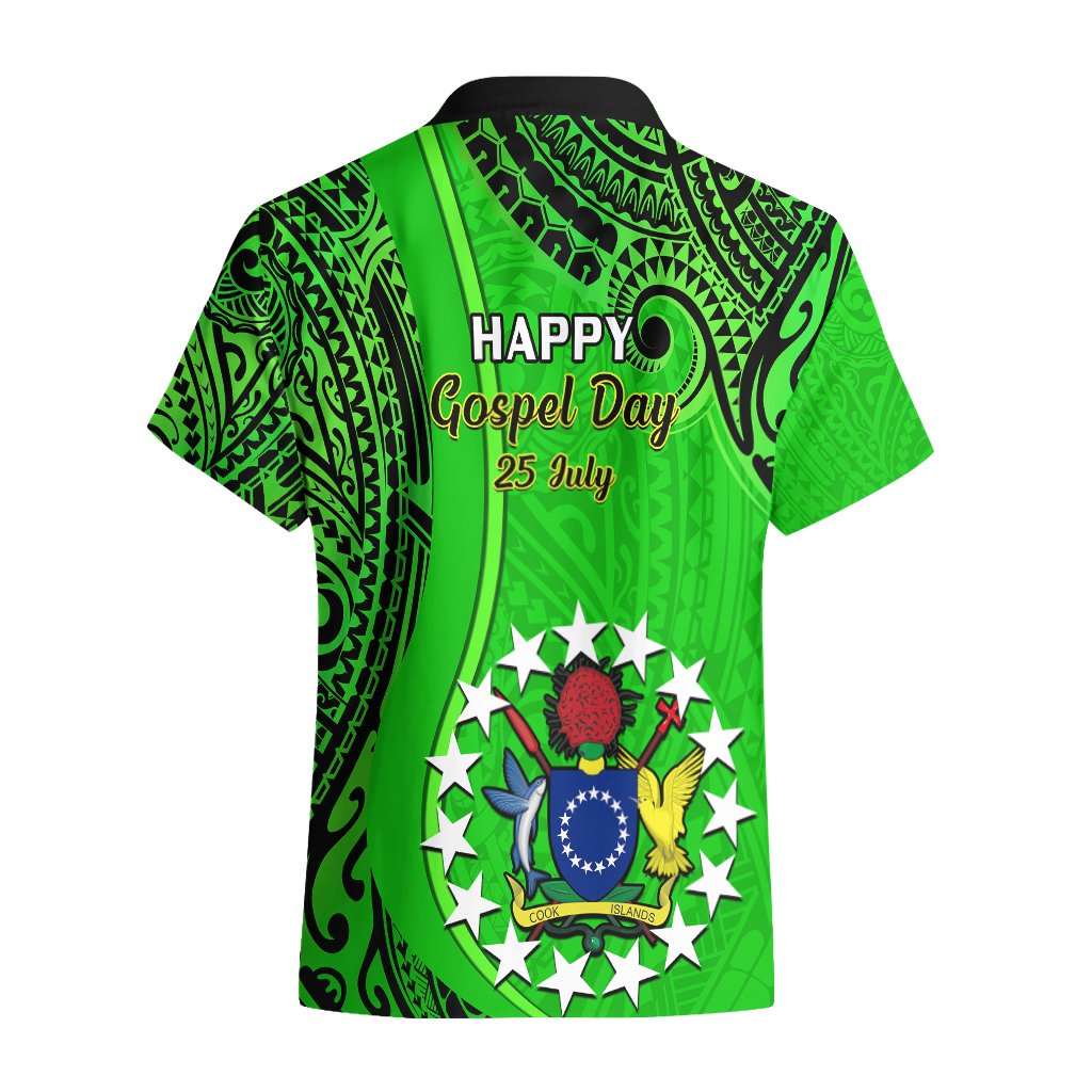 25 July Rarotonga Island Gospel Day Hawaiian Shirt Cook Islands Tribal Pattern LT14 - Polynesian Pride
