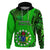 25 July Rarotonga Island Gospel Day Hoodie Cook Islands Tribal Pattern LT14 Pullover Hoodie Green - Polynesian Pride